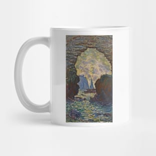 The Needle of Etretat seen through the Porte d'Amont by Claude Monet Mug